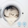 100 Etiquetas Personalizadas con Nombre e Icono para marcar la ropa. Etiquetas de tela Blanca termoadhesiva para planchar en