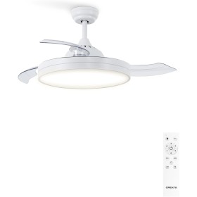 CREATE / WIND CLEAR M/Ceiling fan with white light with remote control/40W, Ø108 cm, timer, 6 speeds, retractable blades, 3