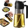 TrendPlain Pulverizador Aceite Spray 470ml - 2 en 1 Spray Aceite Cocina, Dispensadora para Freidora de Aire, Ensaladas, Vinagre