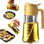 TrendPlain Pulverizador Aceite Spray 470ml - 2 en 1 Spray Aceite Cocina, Dispensadora para Freidora de Aire, Ensaladas, Vinagre