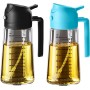TrendPlain Pulverizador Aceite Spray 470ml - 2 en 1 Spray Aceite Cocina, Dispensadora para Freidora de Aire, Ensaladas, Vinagre