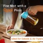 TrendPlain Pulverizador Aceite Spray 470ml - 2 en 1 Spray Aceite Cocina, Dispensadora para Freidora de Aire, Ensaladas, Vinagre