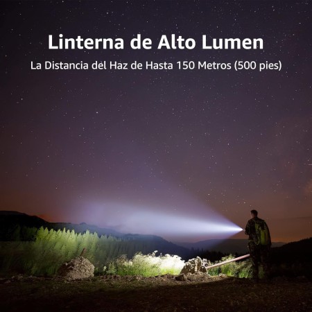 Lepro Linterna LED LE1000, Portátil Linternas LED Alta Potencia con Zoom, IPX4 Impermeable Linterna Táctica de Aluminio para