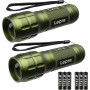 Lepro Linterna LED LE1000, Portátil Linternas LED Alta Potencia con Zoom, IPX4 Impermeable Linterna Táctica de Aluminio para