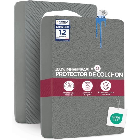 Utopia Bedding Protector Colchón 150 x 200 x 40 cm Impermeable, Certificación Oeko-Tex Funda Colchón, Cubre Colchón