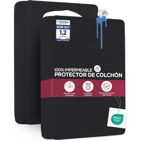Utopia Bedding Protector Colchón 150 x 200 x 40 cm Impermeable, Certificación Oeko-Tex Funda Colchón, Cubre Colchón
