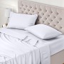 Utopia Bedding Juego de Sabanas 4 Piezas 150x200 - Poliéster Microfibra Cepillada - Oeko-Tex Certificado - Sábana Bajera, Sábana