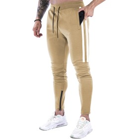 Suwangi Pantalones Deportivos Running para Hombre Jogger Gimnasio Fitness Entrenamiento Pantalon Largos Chándal Bolsillo
