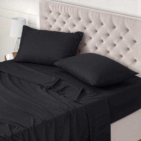 Utopia Bedding Juego de Sabanas 4 Piezas 150x200 - Poliéster Microfibra Cepillada - Oeko-Tex Certificado - Sábana Bajera, Sábana