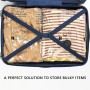 SUOCO Bolsas al Vacío Ropa, Juego de 8 Bolsas (2J + 2L + 2M + 2S) con Bomba Eléctrica, Bolsas de Almacenaje al Vacío para Ropa y