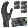100x ARNOMED® Guantes nitrilo talla M Negro, Guantes desechables quirurgicos y laboratorio, Luvas nitrilo descartaveis sin polvo