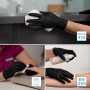 100x ARNOMED® Guantes nitrilo talla M Negro, Guantes desechables quirurgicos y laboratorio, Luvas nitrilo descartaveis sin polvo