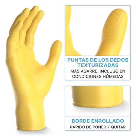 100x ARNOMED® Guantes nitrilo talla M Negro, Guantes desechables quirurgicos y laboratorio, Luvas nitrilo descartaveis sin polvo