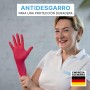 100x ARNOMED® Guantes nitrilo talla M Negro, Guantes desechables quirurgicos y laboratorio, Luvas nitrilo descartaveis sin polvo