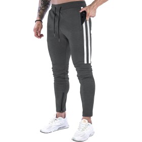 Suwangi Pantalones Deportivos Running para Hombre Jogger Gimnasio Fitness Entrenamiento Pantalon Largos Chándal Bolsillo