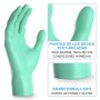 100x ARNOMED® Guantes nitrilo talla M Negro, Guantes desechables quirurgicos y laboratorio, Luvas nitrilo descartaveis sin polvo