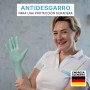 100x ARNOMED® Guantes nitrilo talla M Negro, Guantes desechables quirurgicos y laboratorio, Luvas nitrilo descartaveis sin polvo