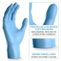100x ARNOMED® Guantes nitrilo talla M Negro, Guantes desechables quirurgicos y laboratorio, Luvas nitrilo descartaveis sin polvo