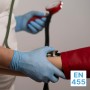 100x ARNOMED® Guantes nitrilo talla M Negro, Guantes desechables quirurgicos y laboratorio, Luvas nitrilo descartaveis sin polvo