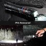 Blukar Linterna LED Recargable, Super Brillante Linternas de Aluminio con 5 Modos de Luz, 2000L Flashlight de Mano Impermeable