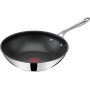 Tefal Jamie Oliver by Cook's Direct On E3041934 Wok Frying Pan 28 cm Non-Stick Heat Signal with Riveted Handle Induction Safe