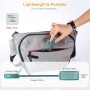Gritin Luz de Lectura Recargable, Lampara Libro de Lectura con 9 LED/3 Modos de Protección de Los Ojos - Atenuación Continua,