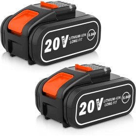 Paquete de 2 baterías de repuesto de 5.0 Ah para batería Worx de 20 V WA3553 de iones de litio para batería Worx de 20 V WA3551