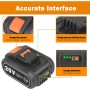Paquete de 2 baterías de repuesto de 5.0 Ah para batería Worx de 20 V WA3553 de iones de litio para batería Worx de 20 V WA3551