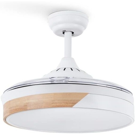 CREATE / WIND CLEAR S/Ceiling fan with black light with remote control and Wi-Fi/40W, Ø91 cm, timer, 6 speeds, retractable