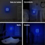 YUNLEX Lámpara de Noche Enchufable 2 Unidades, Luz Tenue Roja Nocturna, Encendido Automático al Anochecer y Apagado al Amanecer,