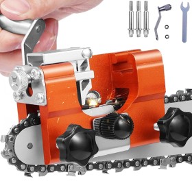 Sonekin Afilador Cadena Motosierra, Portátil Afilador de Cadenas de Motosierra, Manivela Afilador de Motosierra, Afilador