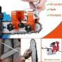 Sonekin Afilador Cadena Motosierra, Portátil Afilador de Cadenas de Motosierra, Manivela Afilador de Motosierra, Afilador