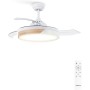 CREATE / WIND CLEAR S/Ceiling fan with black light with remote control and Wi-Fi/40W, Ø91 cm, timer, 6 speeds, retractable
