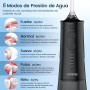 Irrigador Bucal Portatil, Vimmk Irrigador Dental Inalámbrico Profesional 8 Boquillas 5 Modos, IPX7 Impermeable 300ML USB-C