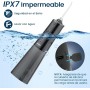 Irrigador Bucal Portatil, Vimmk Irrigador Dental Inalámbrico Profesional 8 Boquillas 5 Modos, IPX7 Impermeable 300ML USB-C