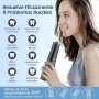 Irrigador Bucal Portatil, Vimmk Irrigador Dental Inalámbrico Profesional 8 Boquillas 5 Modos, IPX7 Impermeable 300ML USB-C