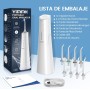 Irrigador Bucal Portatil, Vimmk Irrigador Dental Inalámbrico Profesional 8 Boquillas 5 Modos, IPX7 Impermeable 300ML USB-C