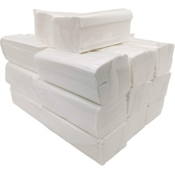 Limpiezabarata Toalla Papel Secamanos Tejido Zig Zag, Laminadas Doble Capa, Caja 3000 Unidades