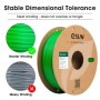 eSUN PLA Filamento 1.75mm, PLA Basic 3D Impresora Filamento Precisión Dimensional +/- 0.05mm, Carrete de 1KG (2.2 LBS) PLA