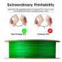 eSUN PLA Filamento 1.75mm, PLA Basic 3D Impresora Filamento Precisión Dimensional +/- 0.05mm, Carrete de 1KG (2.2 LBS) PLA