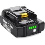 MoeuGreenBattX Batería para Makita Bateria 18V: 3Ah Li-Ion Batería Compatible BL1850B BL1860B BL1830B 194205-3 LXT400
