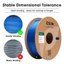 eSUN PLA Filamento 1.75mm, PLA Basic 3D Impresora Filamento Precisión Dimensional +/- 0.05mm, Carrete de 1KG (2.2 LBS) PLA