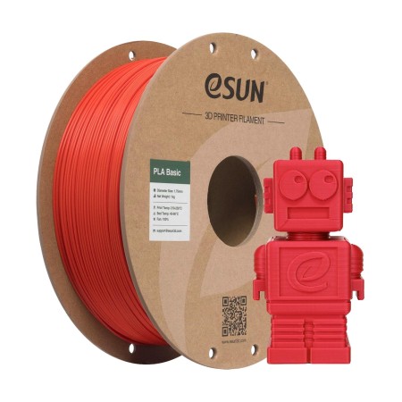 eSUN PLA Filamento 1.75mm, PLA Basic 3D Impresora Filamento Precisión Dimensional +/- 0.05mm, Carrete de 1KG (2.2 LBS) PLA