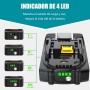 MoeuGreenBattX Batería para Makita Bateria 18V: 3Ah Li-Ion Batería Compatible BL1850B BL1860B BL1830B 194205-3 LXT400