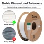 eSUN PLA Filamento 1.75mm, PLA Basic 3D Impresora Filamento Precisión Dimensional +/- 0.05mm, Carrete de 1KG (2.2 LBS) PLA