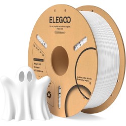ELEGOO Filamento PLA 1.75 1KG Blanco, Filamento para Impresora 3D, Precisión Dimensional +/- 0.02mm, Carrete Filamento 3D,para
