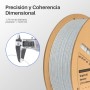 ELEGOO Filamento PLA 1.75 1KG Blanco, Filamento para Impresora 3D, Precisión Dimensional +/- 0.02mm, Carrete Filamento 3D,para