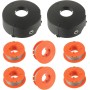 EPLZON F016800175 Bobina de Repuesto para Bosch Art 23 26 30 Combitrim Easytrim Cortacésped, 1,6mm x 8M con Cubierta F016L71088