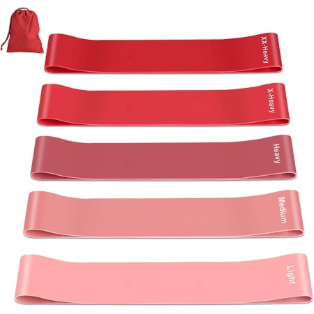Fokky Bandas Elasticas Musculacion [Set of 5],Cintas Elasticas Musculacion Skin-Friendly Gomas Elasticas Musculacion,Bandas