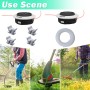 2 cabezales de corte para Stihl C26-2 Autocut,ADEFOL Trimmerkopf con hilo redondo de 15 m para Stihl FS55 FS56 FS70 FS80 FS85